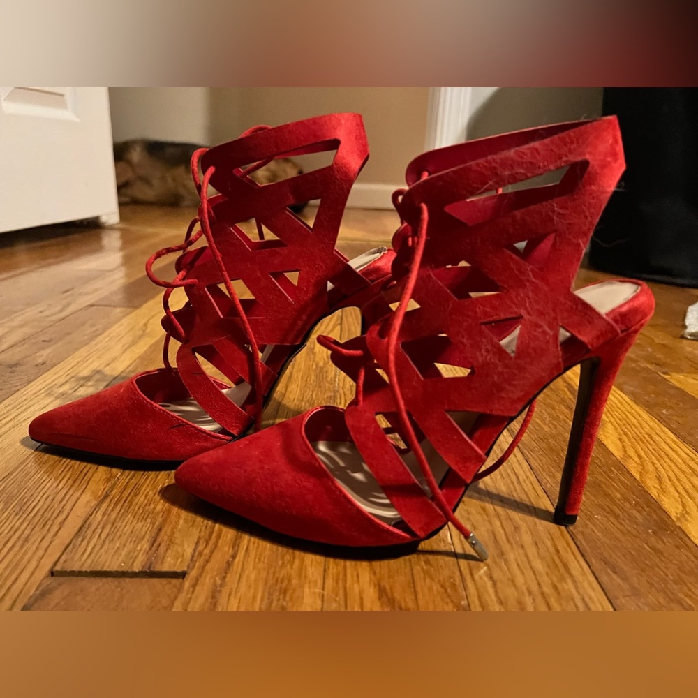 Red heels from Call it Spring. Size 6.5. Worn once.
